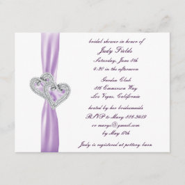 Einladungen für den Custom Hearts Lavender Bridal 