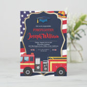 Einladungen für den Feuerwehrmann (Stehend Vorderseite)