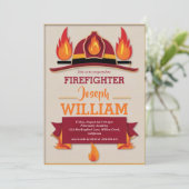 Einladungen für den Feuerwehrmann (Stehend Vorderseite)