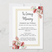 Einladungen für den Gedächtnisdienst | Aquarellmüc (Vorderseite)