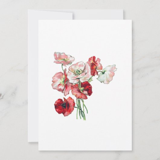 Einladungen für den Gedächtnisdienst | Aquarellmüc (Rückseite)