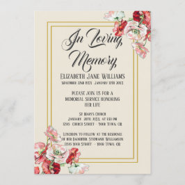 Einladungen für den Gedächtnisdienst | Aquarellmüc