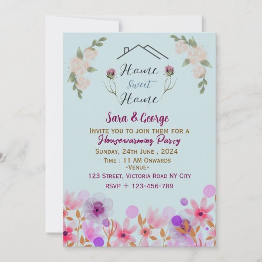 Einladungen für den Haushalt (Vorderseite)