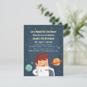 Einladungen für den niedlichen Astronauten Boy Spa (Stehend Vorderseite)