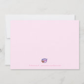 Einladungen für den Pink Sleeping Angel Baby (Rückseite)