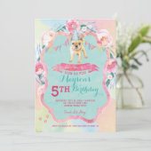 Einladungen für den Welpen-Hund (Stehend Vorderseite)