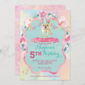 Einladungen für den Welpen-Hund (Vorne/Hinten)