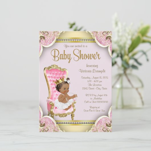 Einladungen für die afrikanisch-amerikanische Prin (Stehend Vorderseite)