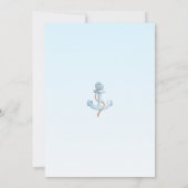 Einladungen für die Babydusche von Nautical Bären (Rückseite)