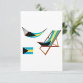 Einladungen für die Bahamas-Stühle (Stehend Vorderseite)