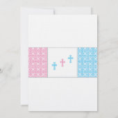 Einladungen für die Bautisierung| Los bebés dreifa (Rückseite)