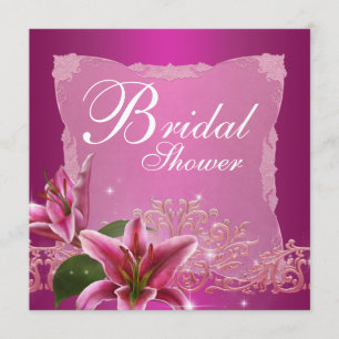 Einladungen für die Brautdusche von Hot Pink Lily