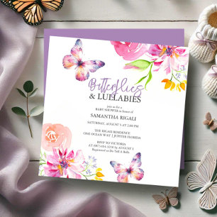 Einladungen für die Butterfly-Babydusche