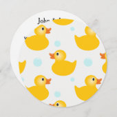 Einladungen für die Dusche aus Kautschuk (Vorne/Hinten)