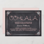 Einladungen für die Dusche von Lingerie Chalkboard (Vorne/Hinten)