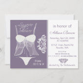 Einladungen für die Dusche von Lingerie Junggeseli (Vorderseite)