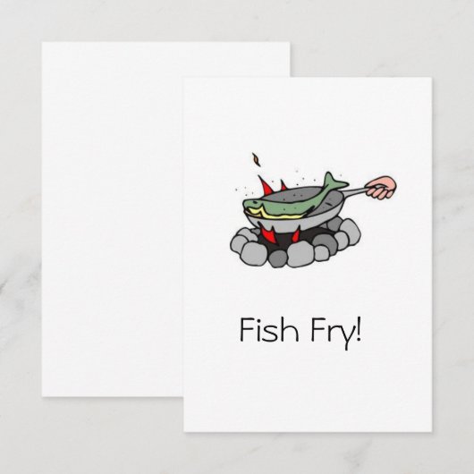 Einladungen für die Fischerei (Vorne/Hinten)