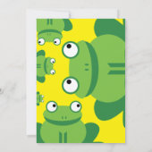 Einladungen für die Geburtstagsparty von Froschtie (Rückseite)