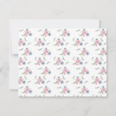 Einladungen für die Girls Winter Baby Shower (Rückseite)