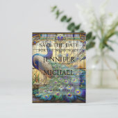 Einladungen für die Hochzeit von aus Pfau gefestig (Stehend Vorderseite)