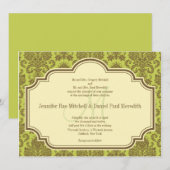 Einladungen für die Hochzeit von Damaskus und Mono (Vorne/Hinten)