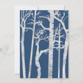 Einladungen für die Hochzeit von Silberbäumen (Rückseite)