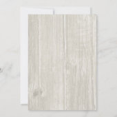 Einladungen für die Hochzeitsfeiern mit weißem Rus (Rückseite)