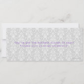 Einladungen für die Kinderdusche von Mädchen (Rückseite)