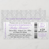 Einladungen für die Kinderdusche von Mädchen (Vorne/Hinten)