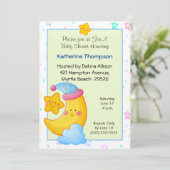 Einladungen für die Kinderdusche von Moon and Star (Stehend Vorderseite)