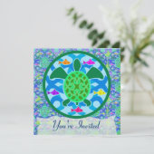 Einladungen für die Meeresschildkröte (Stehend Vorderseite)