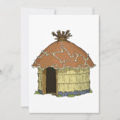 Einladungen für die native Hut-Zuhause (Vorderseite)