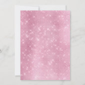 Einladungen für die Pink Gold African American Bab (Rückseite)