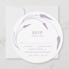 Einladungen für die RSVP-Karte für Monogramm-Laven