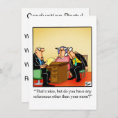 Einladungen für die Schule "Funny Business School" (Vorne/Hinten)