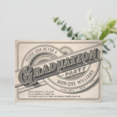 Einladungen für die Vintage Graduiertengruppe - Fo (Stehend Vorderseite)