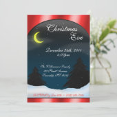 Einladungen für die Weihnachtsabend-Familie (Stehend Vorderseite)