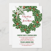 Einladungen für die Weihnachtsfeier (Vorne/Hinten)