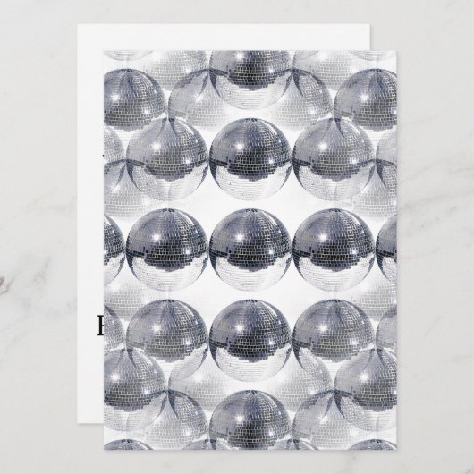 Einladungen für Disco (Vorne/Hinten)