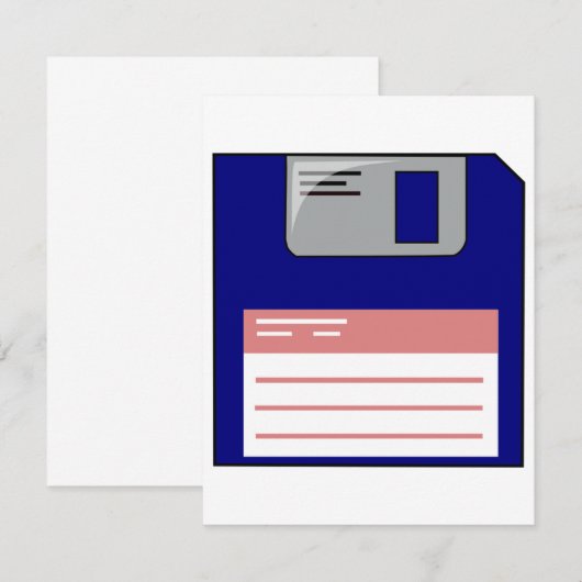 Einladungen für Disketten (Vorne/Hinten)