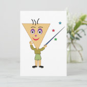 Einladungen für Dreieckskopfzeichen (Stehend Vorderseite)