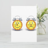 Einladungen für duale Alarmuhren (Stehend Vorderseite)