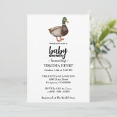 Einladungen für Duschen mit Dusche aus Mallard (Stehend Vorderseite)