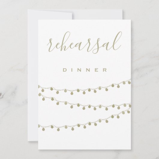 Einladungen für ein Abendessen in der Probe (Vorderseite)