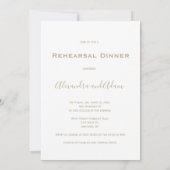 Einladungen für ein Abendessen in der Probe (Rückseite)