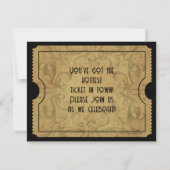 Einladungen für ein Vintages Gold-Ticket (Rückseite)