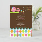 Einladungen für eine Babyschale (Stehend Vorderseite)