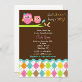 Einladungen für eine Babyschale (Vorne/Hinten)