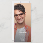 Einladungen für eine Blue Graduation Multi-Foto-Pa (Rückseite)