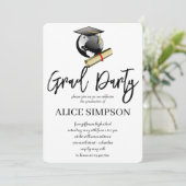 Einladungen für eine einfache Graduierungspartei (Stehend Vorderseite)